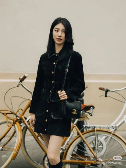Celi 25fw suede suit