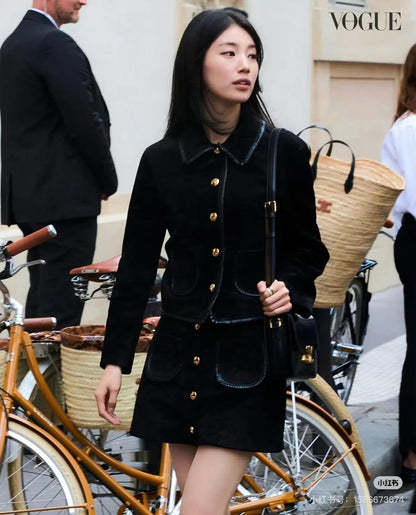 Celi 25fw suede suit