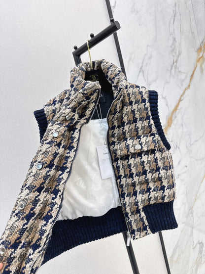 Chan 25fw woven down vest