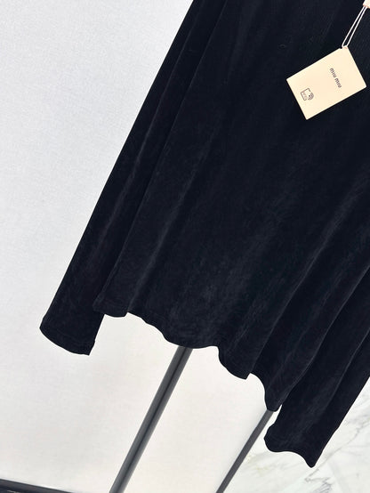 Miu 25fw velvet shirt