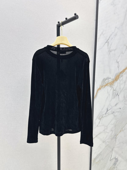 Miu 25fw velvet shirt
