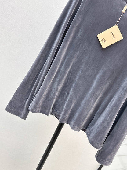 Miu 25fw velvet shirt