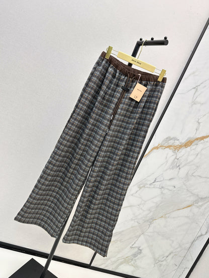 Miu 25fw plaid pants