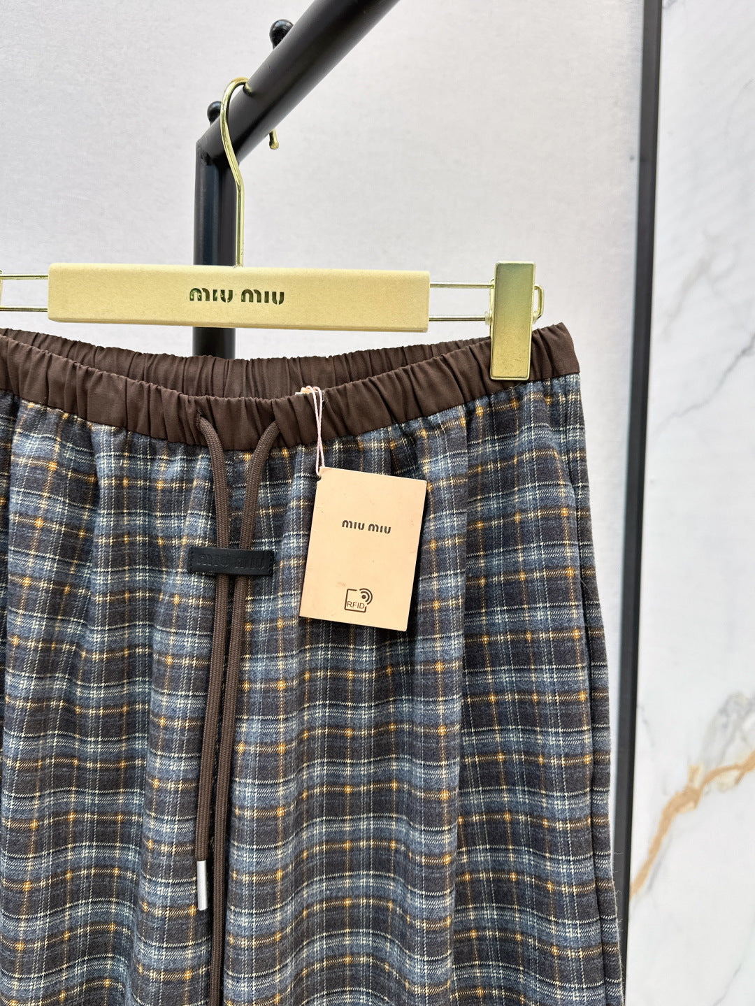Miu 25fw plaid pants