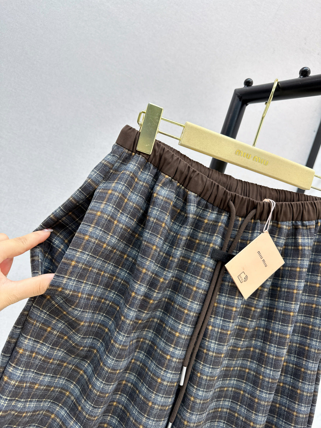 Miu 25fw plaid pants