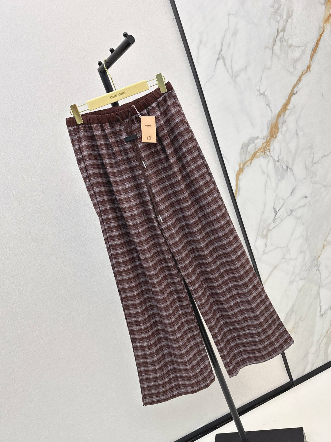 Miu 25fw plaid pants