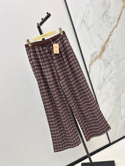 Miu 25fw plaid pants