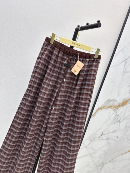 Miu 25fw plaid pants