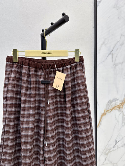 Miu 25fw plaid pants
