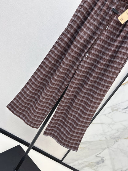 Miu 25fw plaid pants