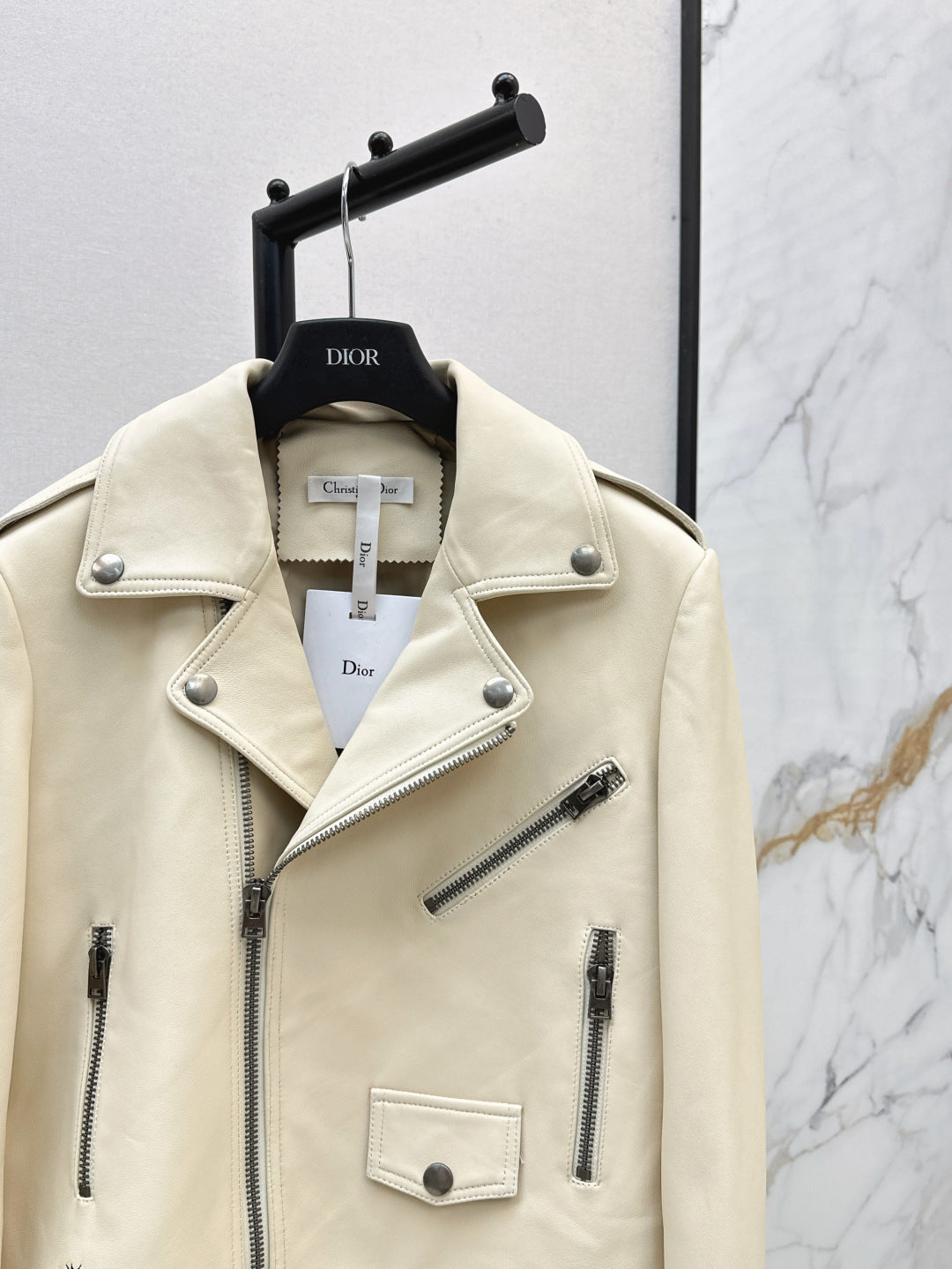 CD 25fw leather jacket