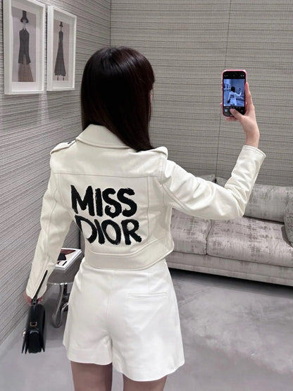 CD 25fw leather jacket