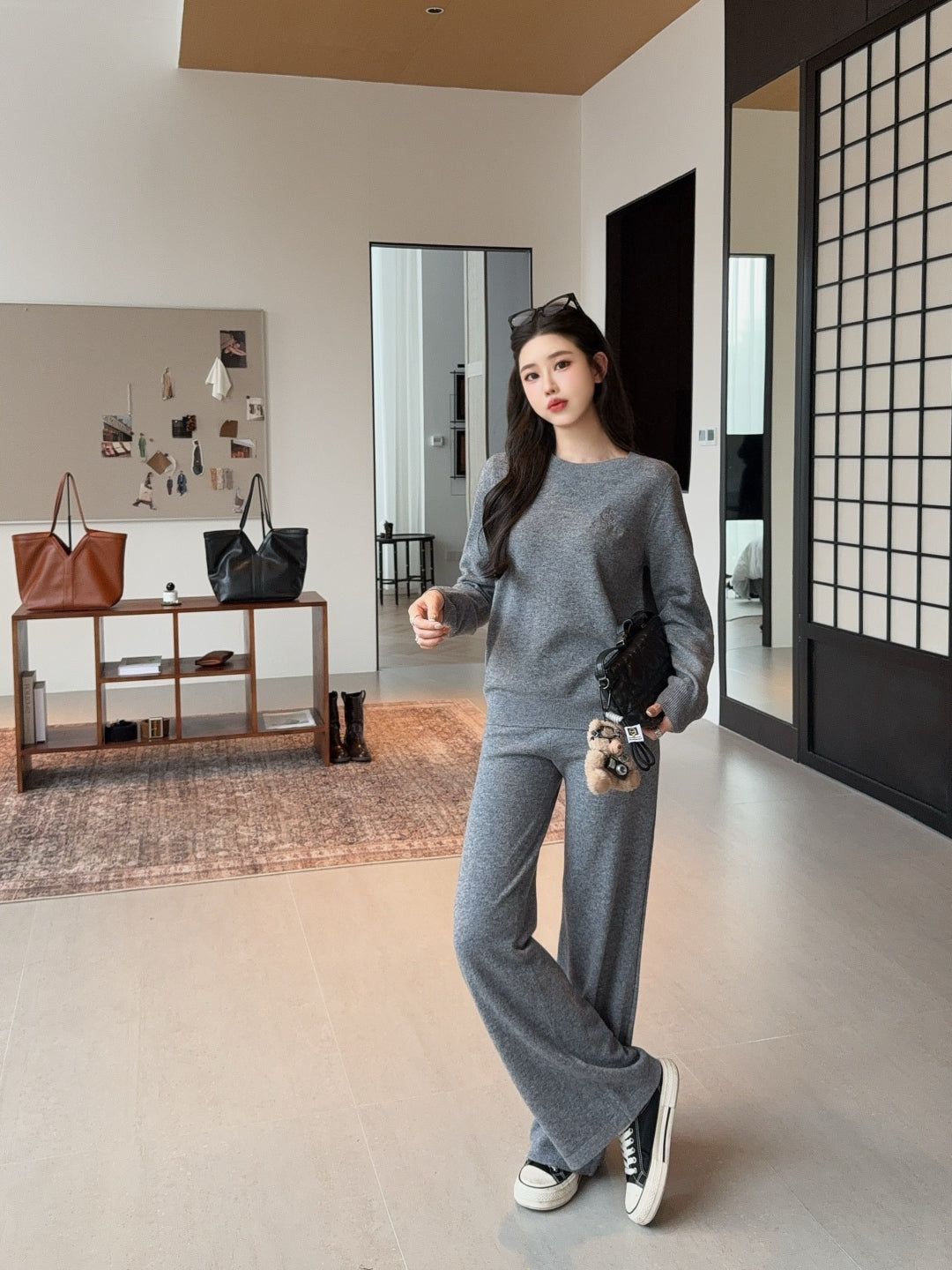 Loro 25fw knitted suit