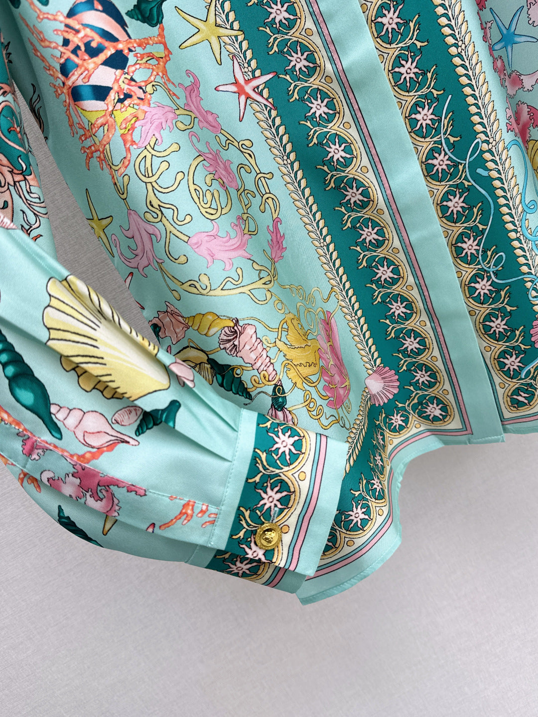 Vers 25fw silk shirt