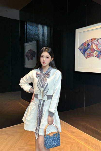 Louis 25fw scarf skirt