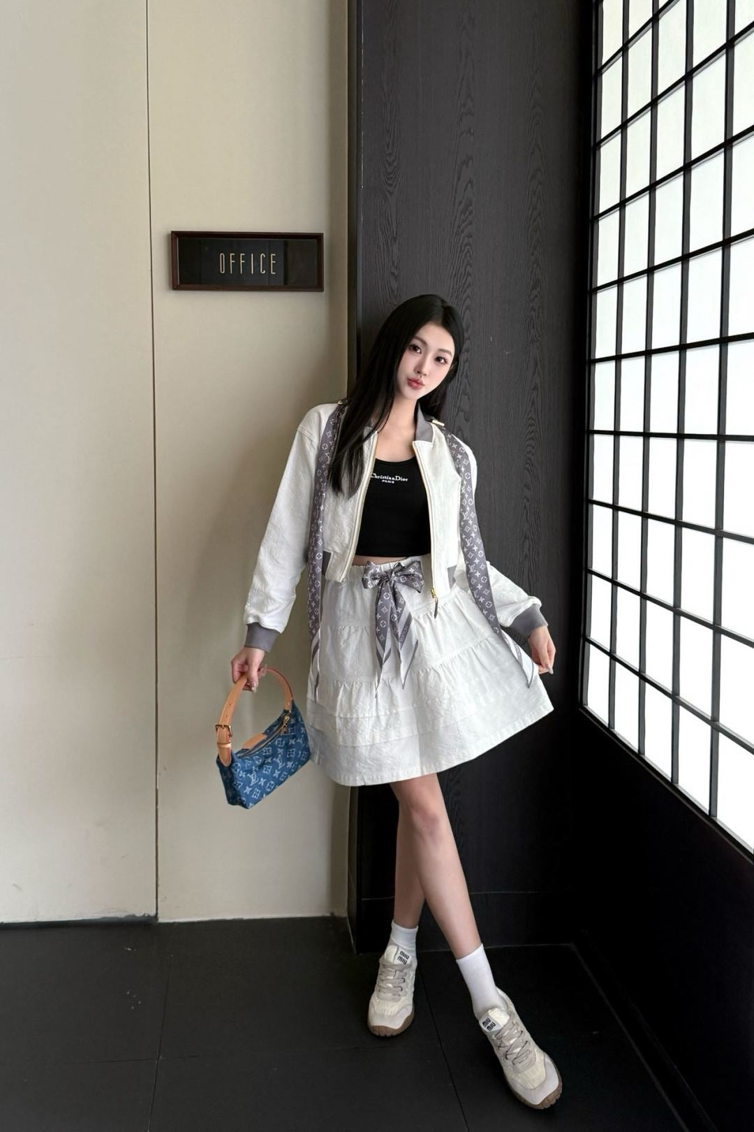 Louis 25fw scarf skirt