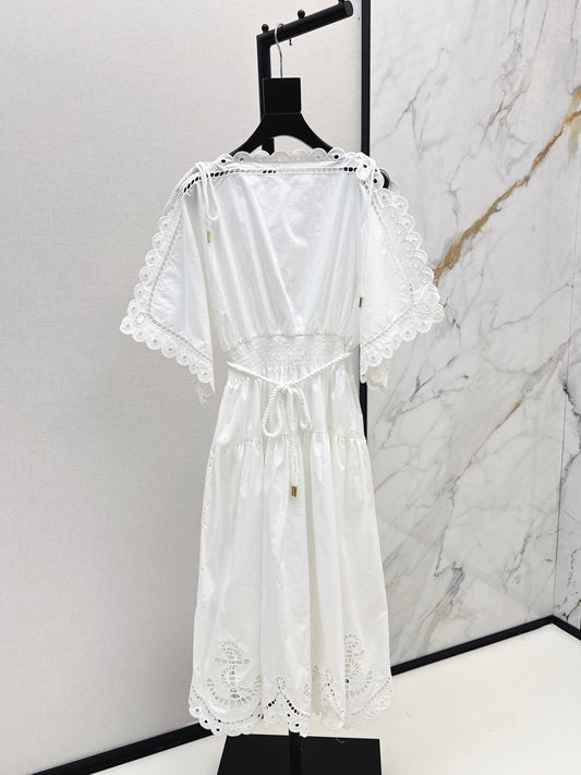 Zimm 25ss embroidered dress