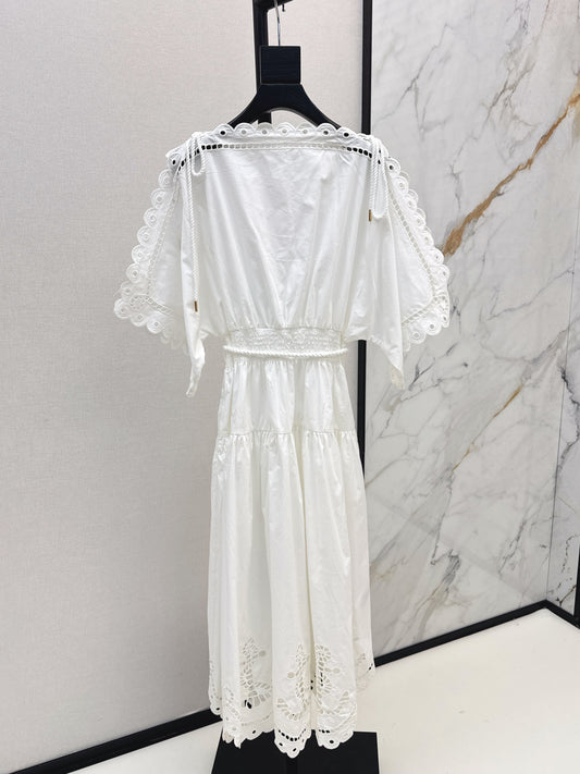Zimm 25ss embroidered dress