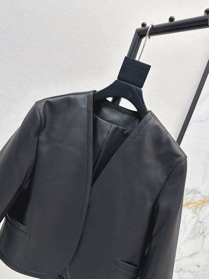 Ala 25fw leather jacket