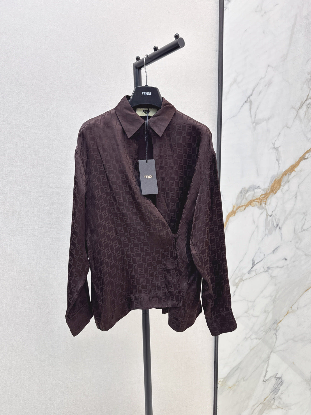 Fend 25ss jacquard shirt