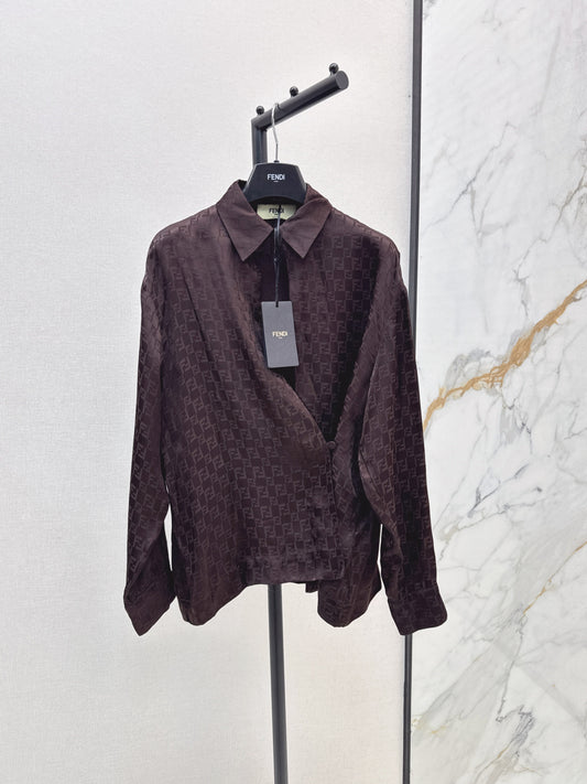 Fend 25ss jacquard shirt