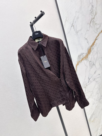 Fend 25ss jacquard shirt