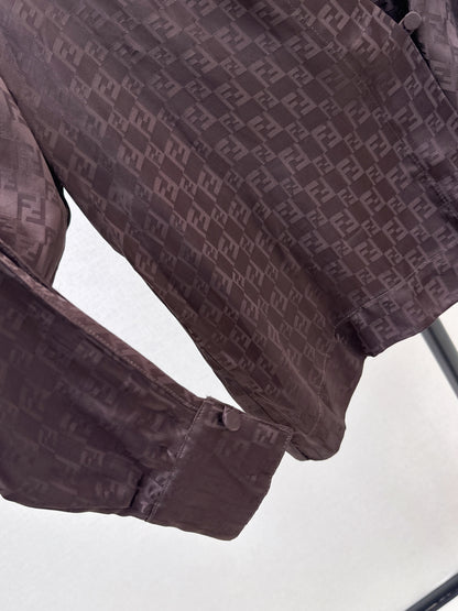Fend 25ss jacquard shirt