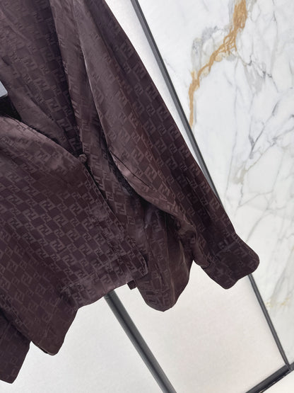 Fend 25ss jacquard shirt