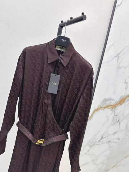 Fend 25fw jacquard dress