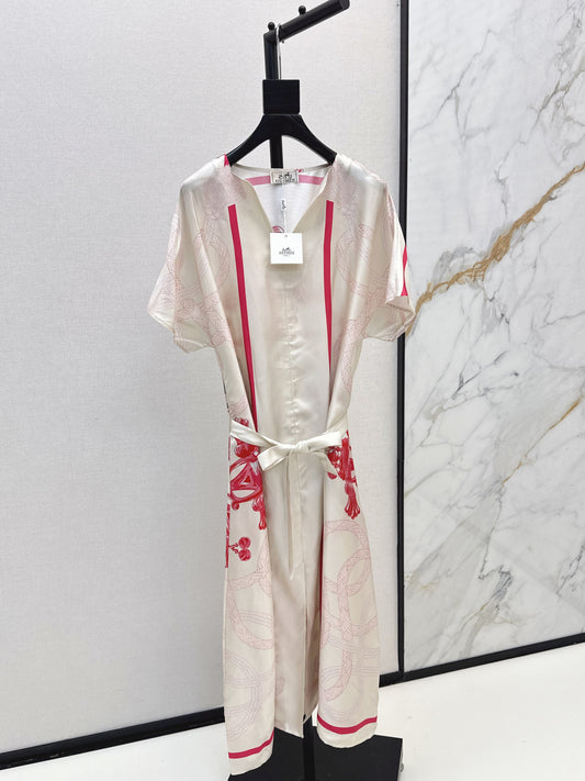 Herm 25fw silk dress
