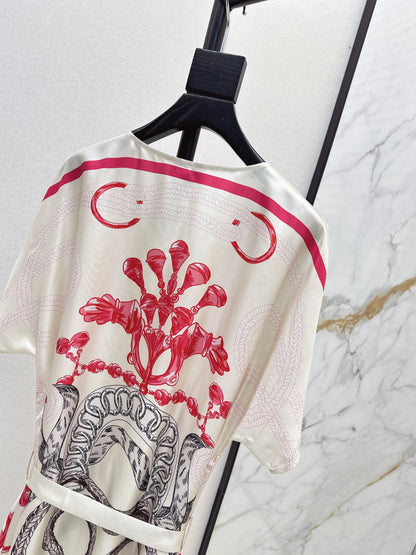 Herm 25fw silk dress