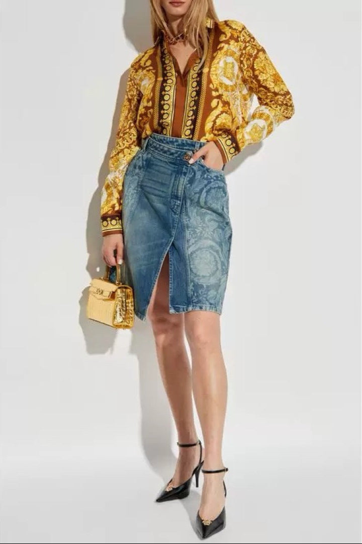 Vers 25fw silk shirt