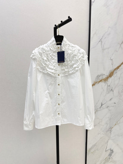 Louis 25fw ruffle shirt