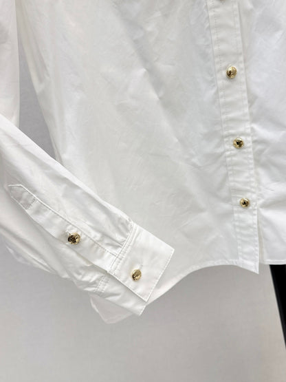 Louis 25fw ruffle shirt