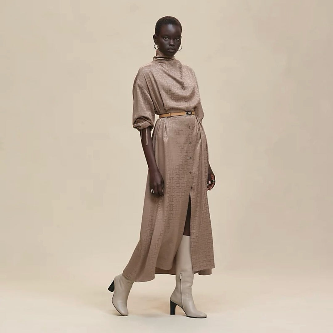 Herm 25fw jacquard dress