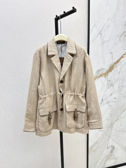 Loro 25fw linen jacket