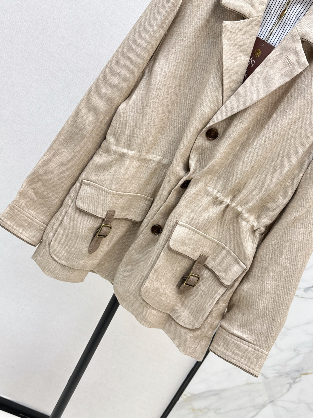 Loro 25fw linen jacket