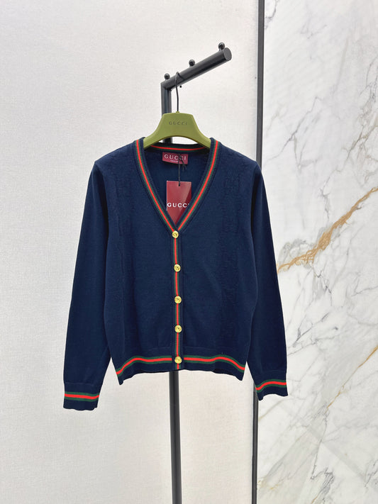 Guc 25fw jacquard cardigan