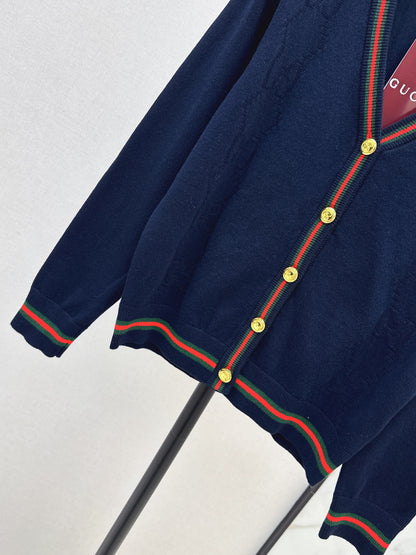 Guc 25fw jacquard cardigan