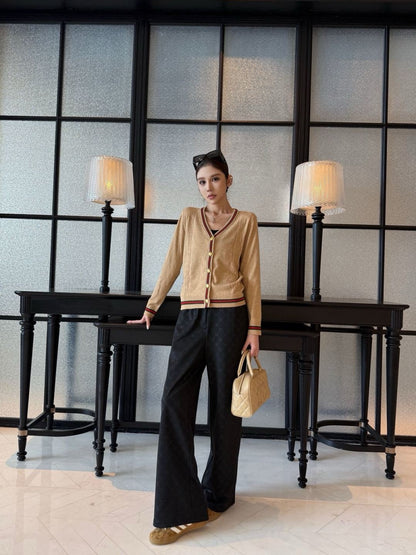 Guc 25fw jacquard cardigan