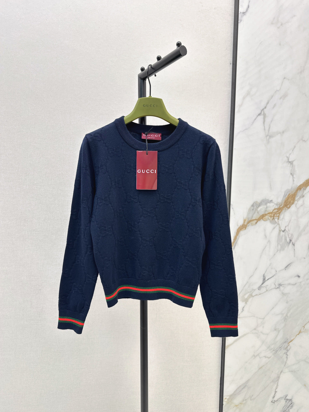 Guc 25fw jacquard sweater