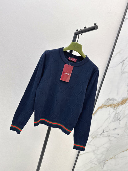 Guc 25fw jacquard sweater
