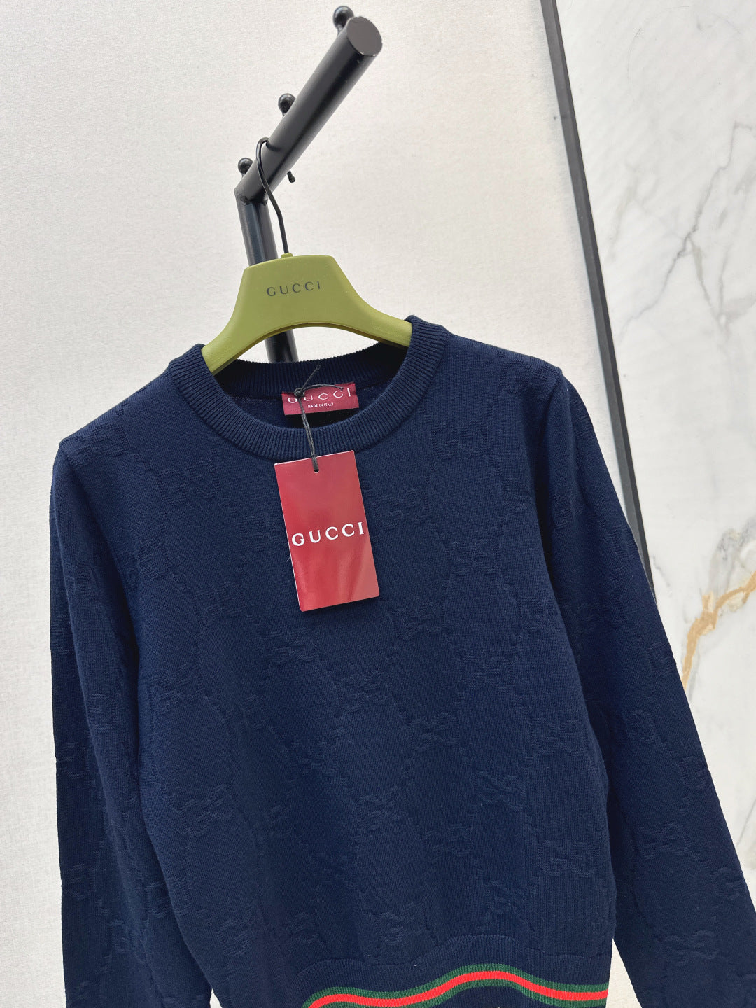 Guc 25fw jacquard sweater