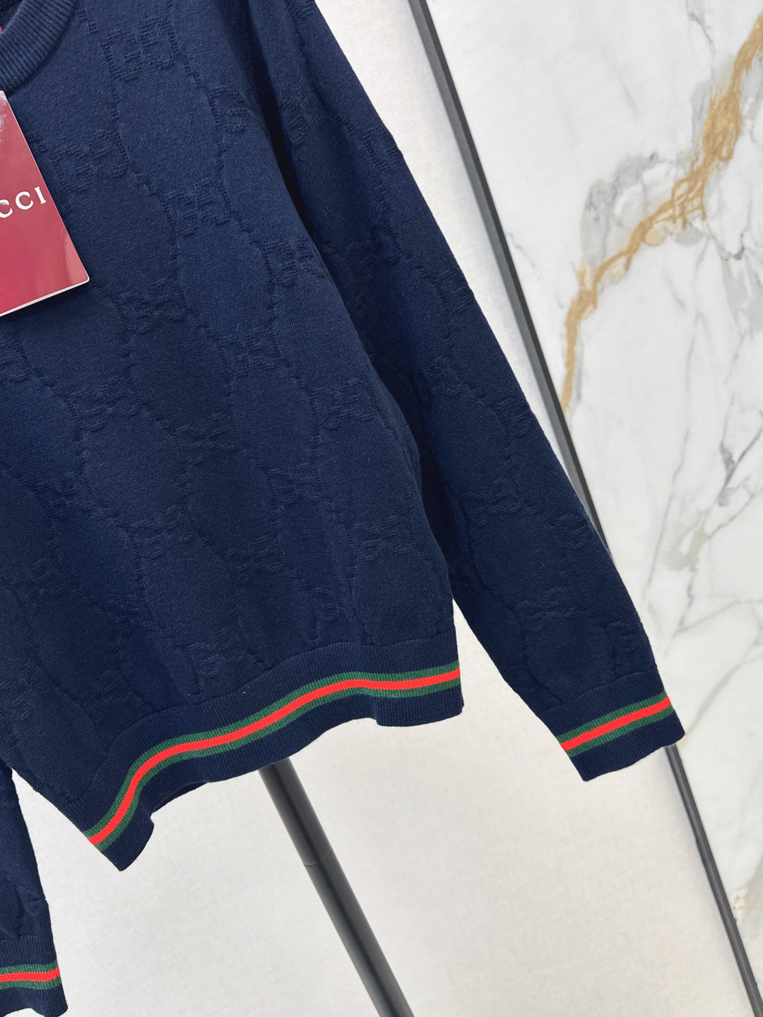 Guc 25fw jacquard sweater