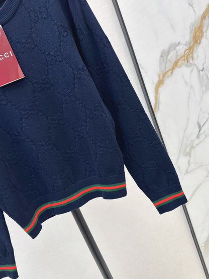 Guc 25fw jacquard sweater