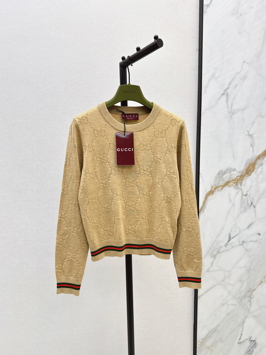 Guc 25fw jacquard sweater