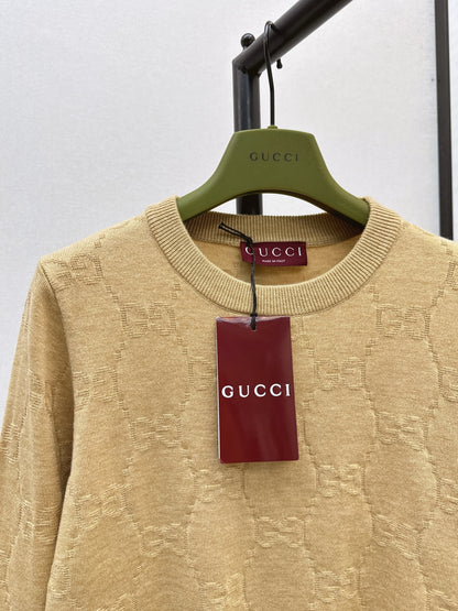 Guc 25fw jacquard sweater