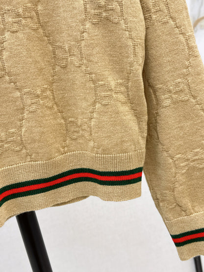 Guc 25fw jacquard sweater