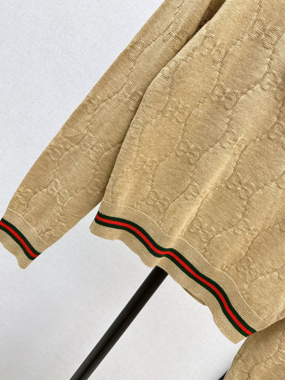 Guc 25fw jacquard sweater