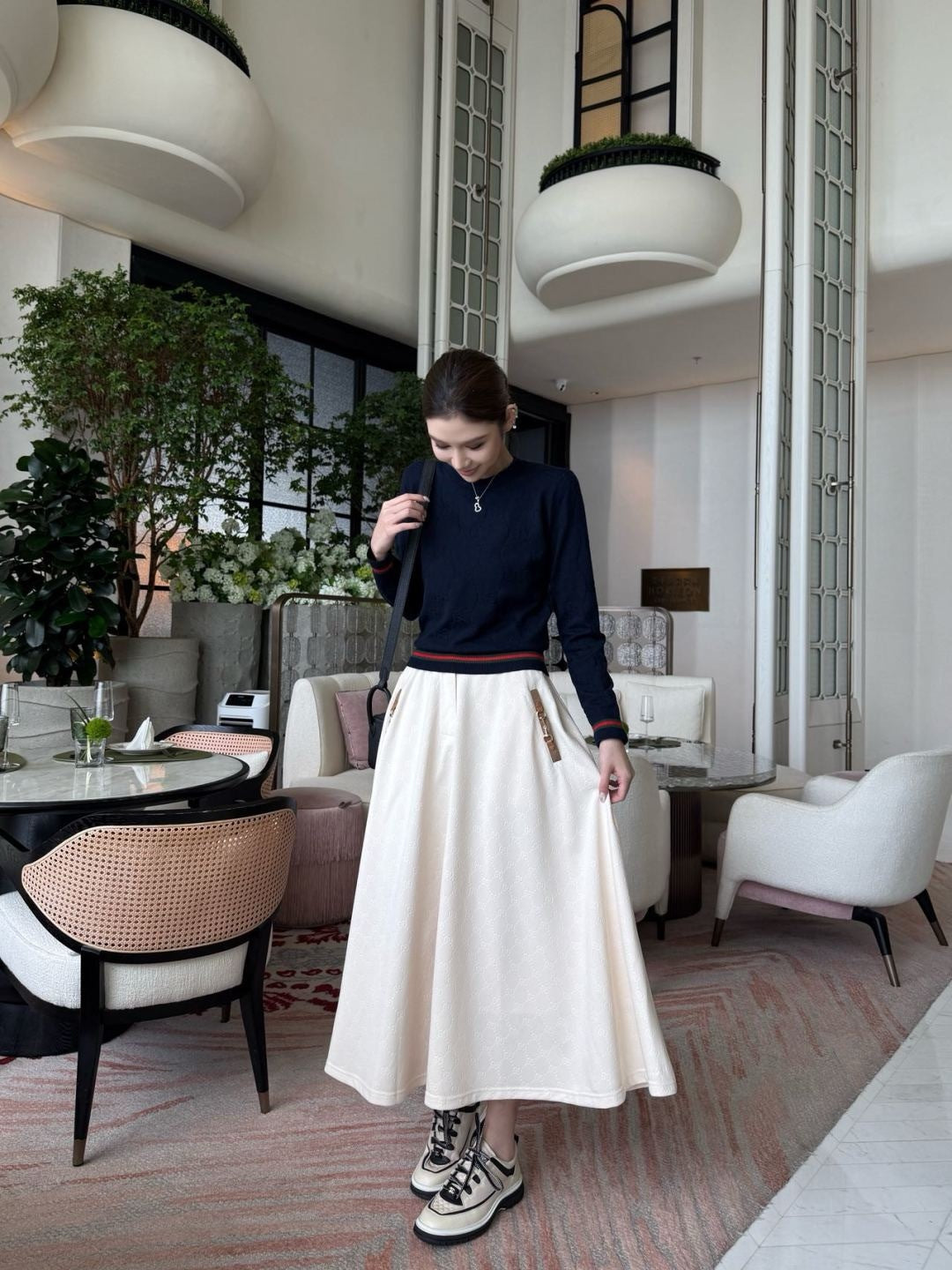 Guc 25fw jacquard skirt